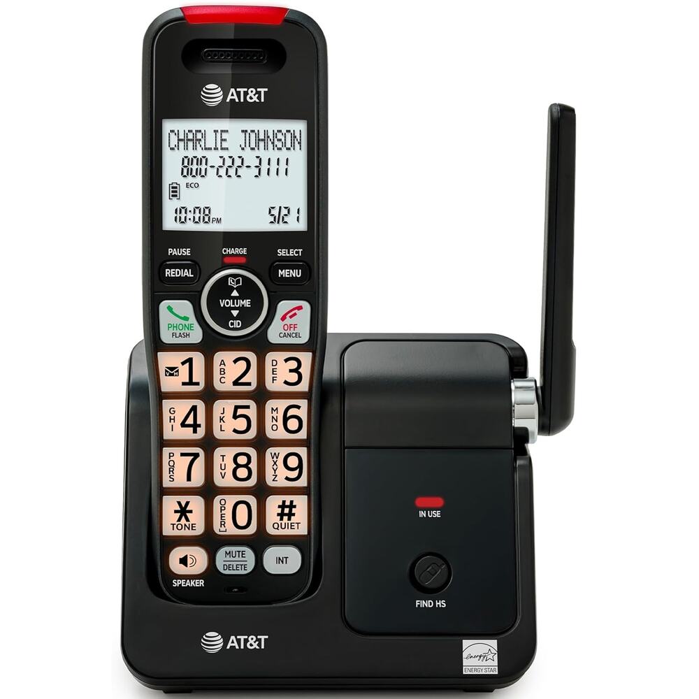 New AT&T EL2131-11 Cordless Landline Phone with Call Blocker, Caller ID, DECT